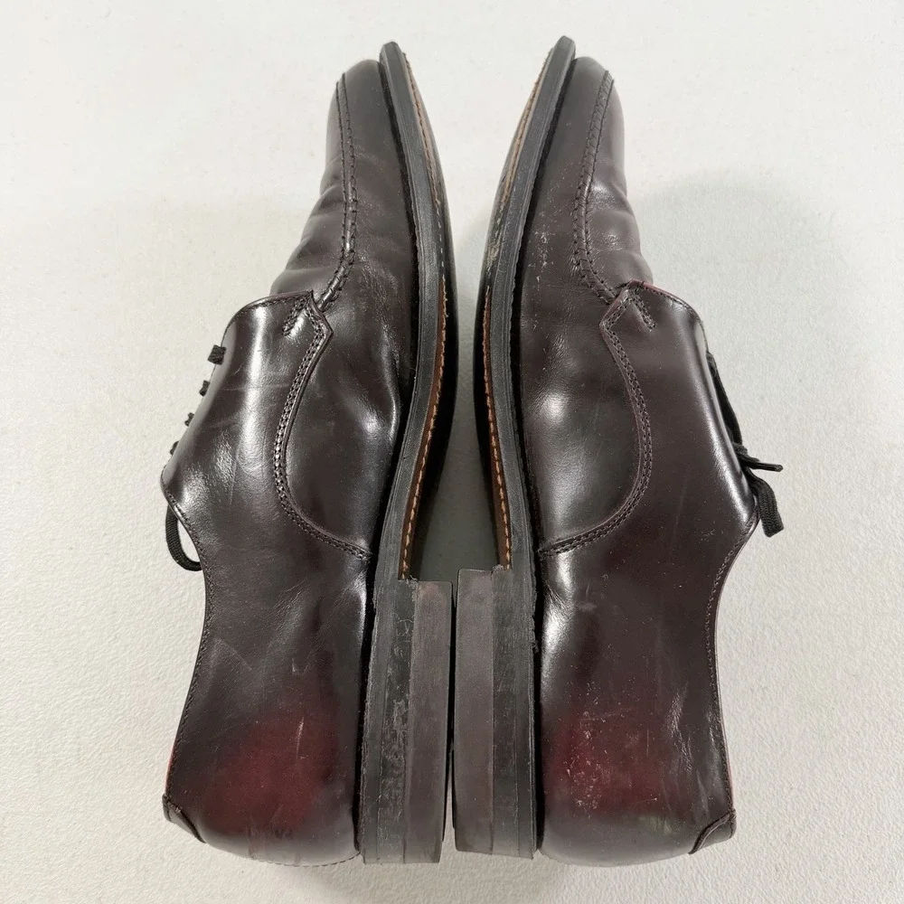 Vintage Velvet-EEZ‎ Mens Brown Leather Derby Dress Shoes Goodyear Size 8.5 D USA